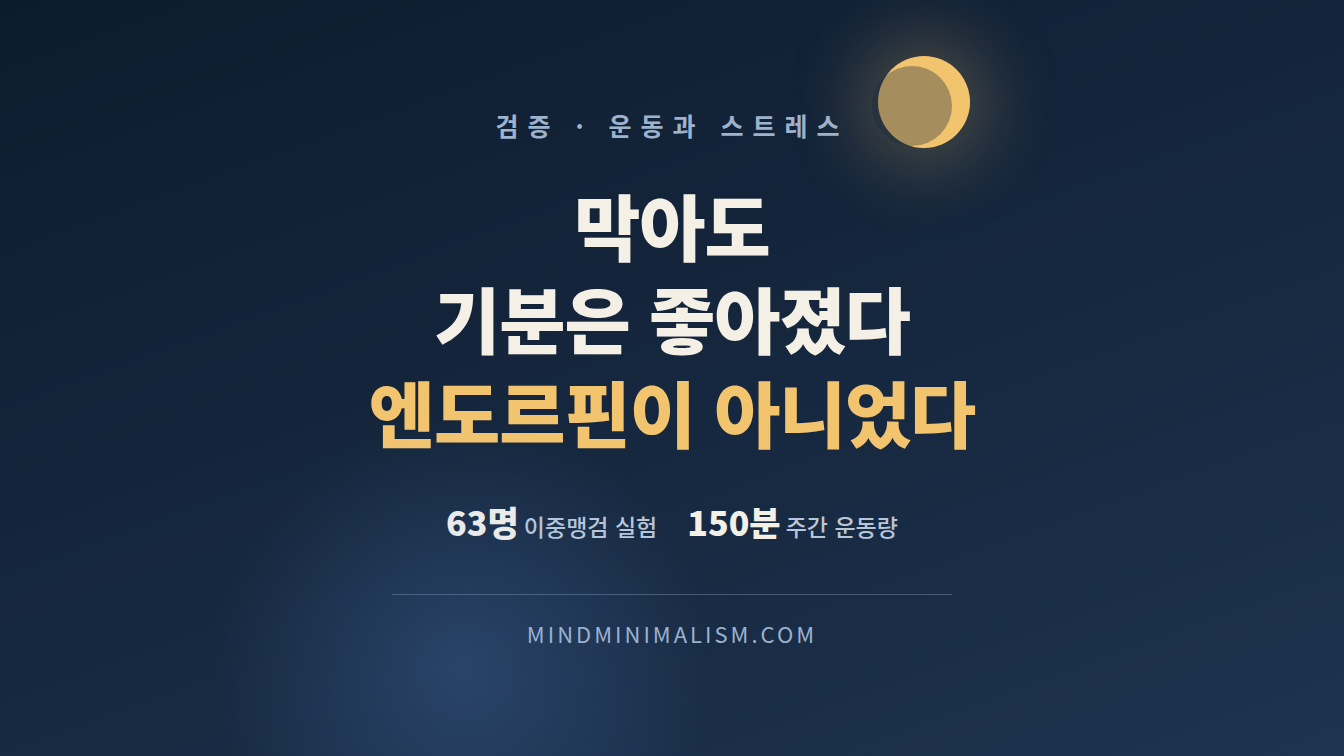 운동 30분이 스트레스 지표에서 실제로 바꾼 것 썸네일