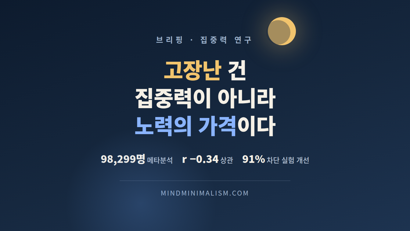 숏폼 집중력 저하의 원인과 뇌의 노력 재계산 썸네일